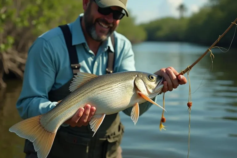 Como pescar tainha com isca de camarão em regiões de mangue