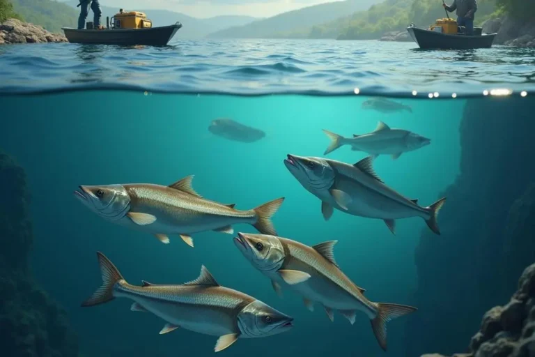 Como reconhecer sinais de cardumes na água