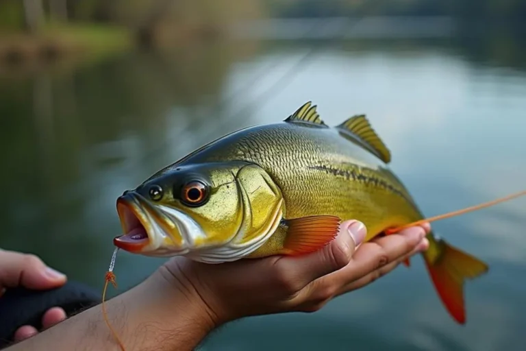 Pesca de piau com isca natural